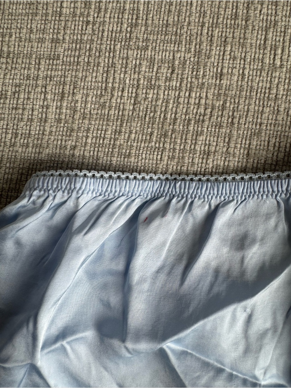 aerie Light Blue Satin Lounge Shorts - Picture 4 of 4